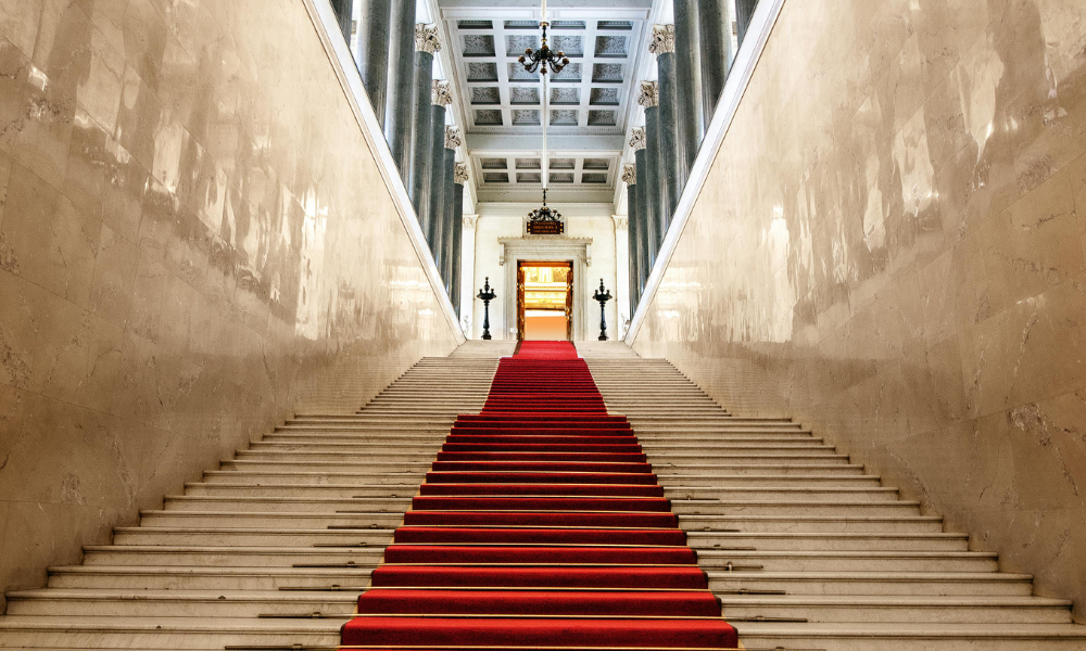 Stairs with Luxurious Carpet Runners