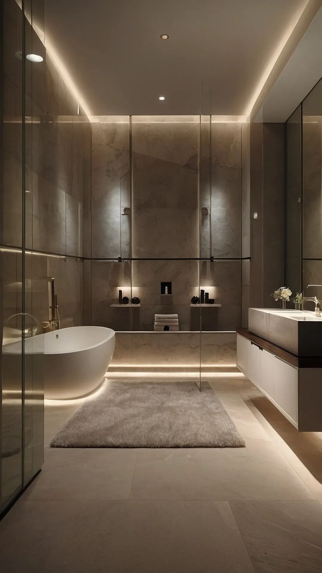 Luxury bathroom interior design