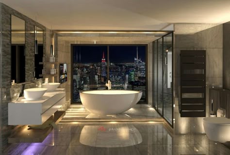 Luxury bathroom interior design